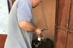 Adding Concrete for Toilet